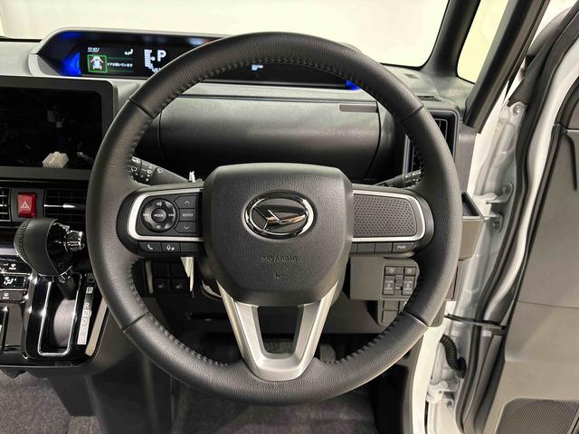 タントカスタムＲＳ　プッシュボタンスタート　バックカメラＬＥＤオートライト　パワースライドドアウェルカムオープン機能　電動パーキングブレーキ　運転席助手席シートヒーター　アルミホイール　キーフリーシステム　　オート電動格納式ドアミラー　ステアリングスイッチ（広島県）の中古車