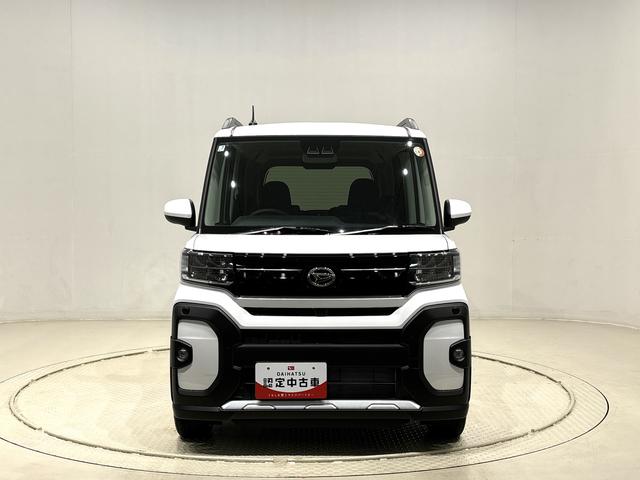 タントファンクロスターボ　バックモニター対応カメラ　シートヒーターＬＥＤオートライト　パワースライドドアウェルカムオープン機能　電動パーキングブレーキ　運転席助手席シートヒーター　アルミホイール　キーフリーシステム　　オート電動格納式ドアミラー（広島県）の中古車