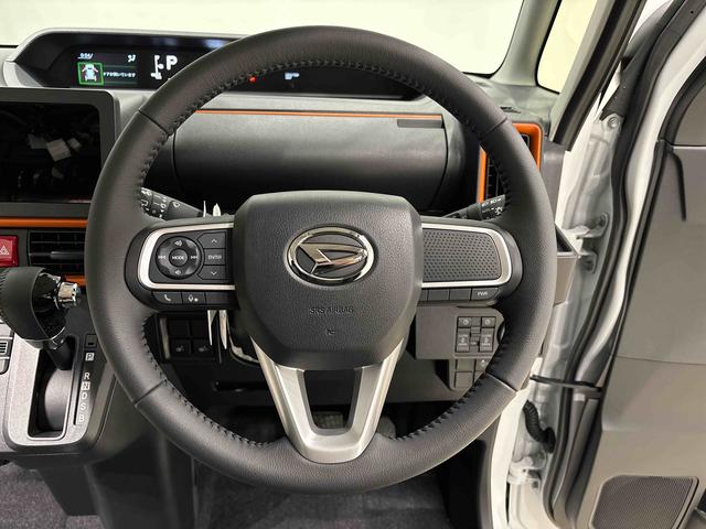 タントファンクロスターボ　バックモニター対応カメラ　シートヒーターＬＥＤオートライト　パワースライドドアウェルカムオープン機能　電動パーキングブレーキ　運転席助手席シートヒーター　アルミホイール　キーフリーシステム　　オート電動格納式ドアミラー（広島県）の中古車