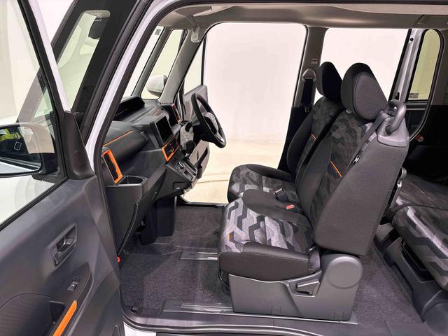 タントファンクロスターボ　バックモニター対応カメラ　シートヒーターＬＥＤオートライト　パワースライドドアウェルカムオープン機能　電動パーキングブレーキ　運転席助手席シートヒーター　アルミホイール　キーフリーシステム　　オート電動格納式ドアミラー（広島県）の中古車