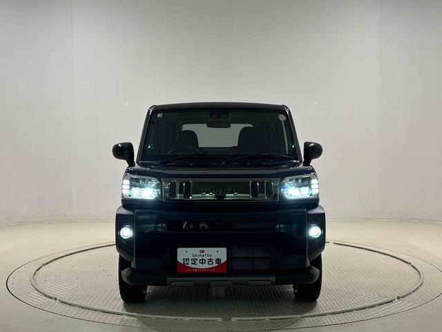 タフトＧターボ　ダーククロムベンチャースカイフィールトップ　　ダークメッキパック　シルバーアンダーガーニッシュ　インテリアアクセント　ＬＥＤオートハイビーム＆フォグランプ　電動パーキングブレーキ　バックカメラ　アルミホイール（広島県）の中古車