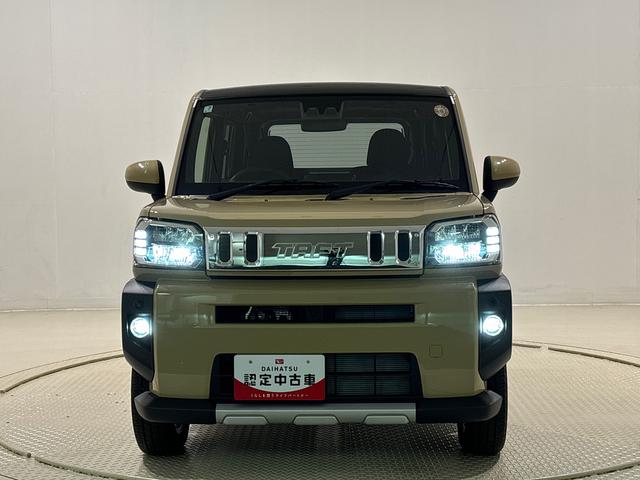 タフト電動パーキングブレーキ　バックカメラ　シートヒータースカイフィールトップ　クロムパック　メッキパック　シルバーアンダーガーニッシュ　インテリアアクセント　ＬＥＤヘッドランプ＆フォグランプ　１５インチアルミホイール（広島県）の中古車