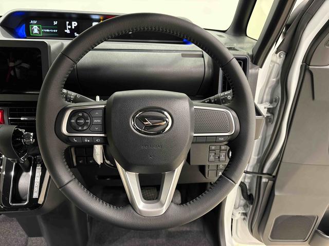 タントカスタムＲＳ　ターボ　両側電動スライドドア　電子パーキングパノラマカメラ　ＬＥＤオートライト　パワースライドドアウェルカムオープン機能　電動パーキングブレーキ　運転席助手席シートヒーター　アルミホイール　キーフリーシステム　　オート電動格納式ドアミラー（広島県）の中古車