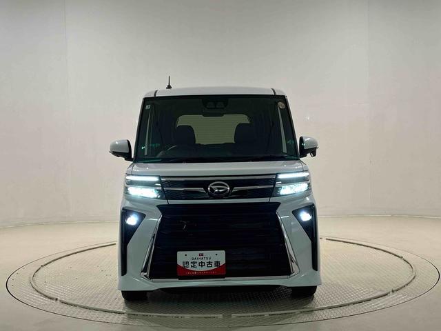 タントカスタムＲＳ　ターボ　両側電動スライドドア　電子パーキングパノラマカメラ　ＬＥＤオートライト　パワースライドドアウェルカムオープン機能　電動パーキングブレーキ　運転席助手席シートヒーター　アルミホイール　キーフリーシステム　　オート電動格納式ドアミラー（広島県）の中古車