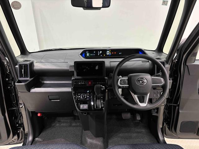 タントカスタムＲＳ　　未走行　保証継承　令和７年式　　ターボＬＥＤオートライト　パワースライドドアウェルカムオープン機能　オート電動格納式ドアミラー　助手席ロングスライド　助手席イージークローザー　アルミホイール　キーフリーシステム（広島県）の中古車