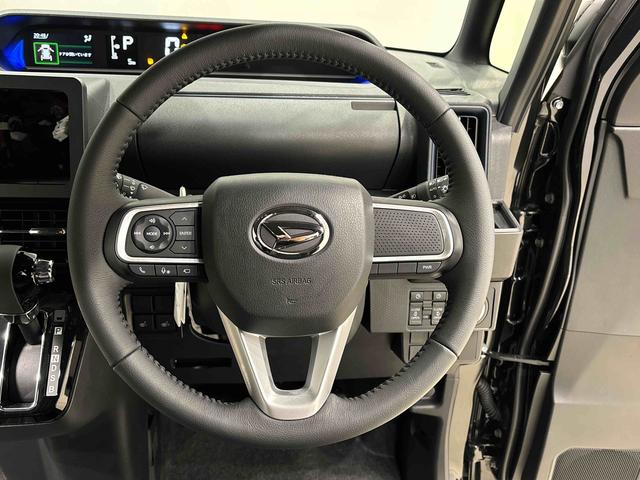 タントカスタムＲＳ　　未走行　保証継承　令和７年式　　ターボＬＥＤオートライト　パワースライドドアウェルカムオープン機能　オート電動格納式ドアミラー　助手席ロングスライド　助手席イージークローザー　アルミホイール　キーフリーシステム（広島県）の中古車