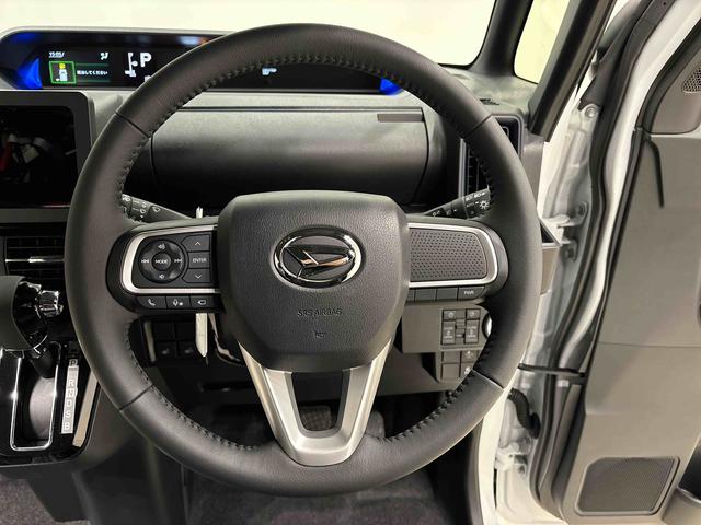 タントカスタムＲＳ　パノラマモニター対応　電動パーキングブレーキＬＥＤオートライト　パワースライドドアウェルカムオープン機能　オート電動格納式ドアミラー　助手席ロングスライド　助手席イージークローザー　アルミホイール　キーフリーシステム（広島県）の中古車