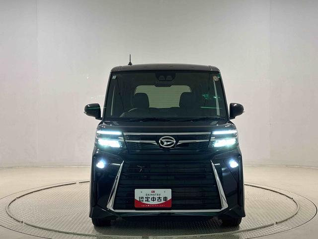 タントカスタムＲＳＬＥＤオートライト　パワースライドドアウェルカムオープン機能　電動パーキングブレーキ　運転席助手席シートヒーター　アルミホイール　キーフリーシステム　　オート電動格納式ドアミラー（広島県）の中古車