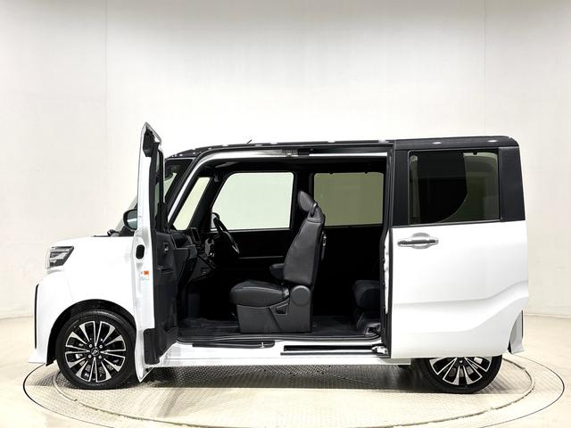 タントカスタムＲＳＬＥＤオートライト　パワースライドドアウェルカムオープン機能　電動パーキングブレーキ　運転席助手席シートヒーター　アルミホイール　キーフリーシステム　　オート電動格納式ドアミラー（広島県）の中古車