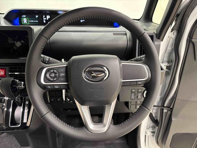 タントカスタムＲＳＬＥＤオートライト　パワースライドドアウェルカムオープン機能　電動パーキングブレーキ　運転席助手席シートヒーター　アルミホイール　キーフリーシステム　　オート電動格納式ドアミラー（広島県）の中古車