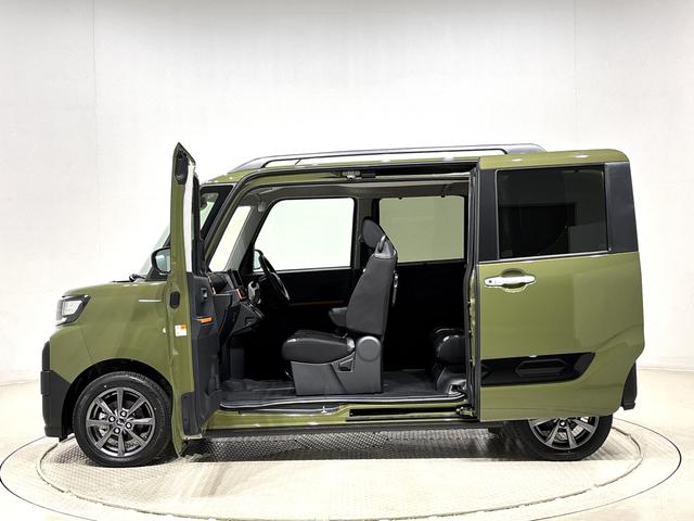 タントファンクロスＬＥＤオートライト　パワースライドドアウェルカムオープン機能　電動パーキングブレーキ　運転席助手席シートヒーター　アルミホイール　キーフリーシステム　　オート電動格納式ドアミラー（広島県）の中古車