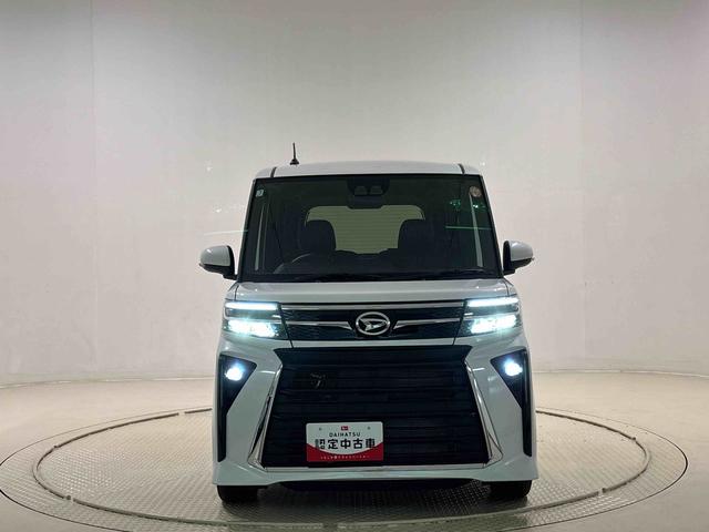 タントカスタムＲＳ　バックカメラ付きＬＥＤオートライト　パワースライドドアウェルカムオープン機能　電動パーキングブレーキ　運転席助手席シートヒーター　アルミホイール　キーフリーシステム　　オート電動格納式ドアミラー（広島県）の中古車