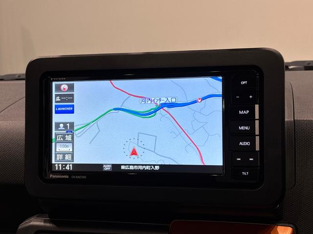 タフトGターボ ザウルス仕様 ナビ ドラレコ バックモニタースカイフィールトップ LEDオートライト オートハイビーム フロントフォグランプ 運転席/助手席シートヒーター プッシュボタンスタート キーフリーシステム 電動パーキングブレーキ アルミホイール(広島県)の中古車