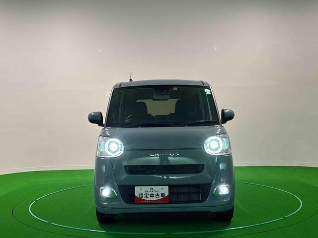 ムーヴキャンバスセオリーＧ　　運転席・助手席シートヒーター　キーフリー純正ナビ装着用アップグレードパック　両側パワースライドドア　本革巻ステアリングホイール　電動パーキングブレーキ　オートブレーキホールド機能　ホッとカップホルダー　ＬＥＤヘッドライト（広島県）の中古車