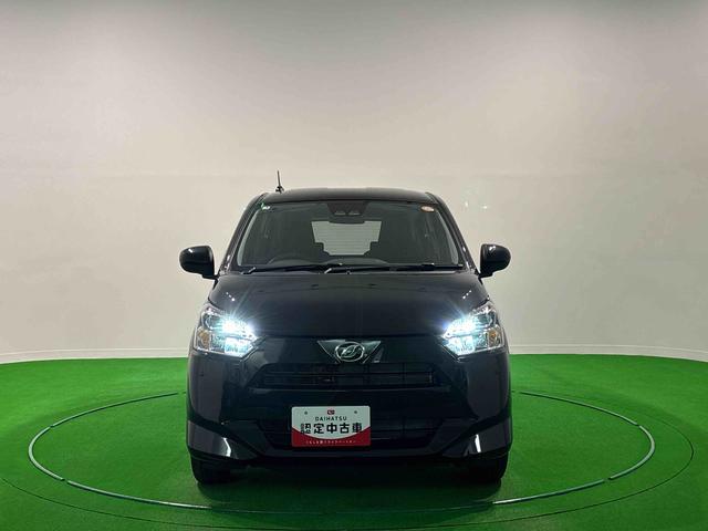 ミライースX SAIII バックモニター対応 電動格納ドアミラーLEDヘッドランプ セキュリティアラーム コーナーセンサー 14インチフルホイールキャップ キーレスエントリー 電動格納式ドアミラー ショツピングフック マニュアルエアコン(広島県)の中古車