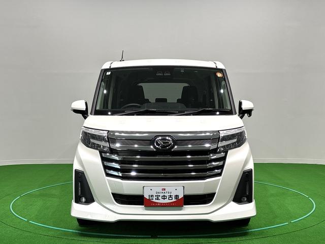 トールカスタムＧ　後席モニター　電動パーキングブレーキ　ナビＬＥＤヘッドランプ・フォグランプ　　１４インチアルミホイール　オートライト　プッシュボタンスタート　クルーズコントロール　　コーナーセンサー　パワースライドドア　キーフリーシステム（広島県）の中古車