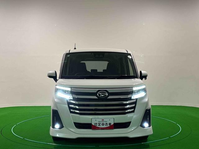 トールカスタムＧ　後席モニター　電動パーキングブレーキ　ナビＬＥＤヘッドランプ・フォグランプ　　１４インチアルミホイール　オートライト　プッシュボタンスタート　クルーズコントロール　　コーナーセンサー　パワースライドドア　キーフリーシステム（広島県）の中古車