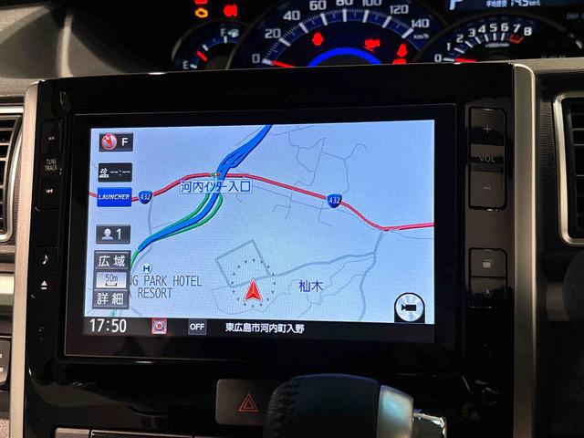 タントカスタムＲＳ　トップエディションＳＡII　ナビ付　ＥＴＣＬＥＤオートライト　　オート電動格納式ドアミラー　両側電動スライドドア　アルミホイール　キーフリーシステム（広島県）の中古車