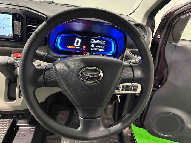 ミライースＸ　ＳＡIII　７インチナビ　ドライブレコーダーＬＥＤヘッドランプ　セキュリティアラーム　コーナーセンサー　１４インチフルホイールキャップ　キーレスエントリー　電動格納式ドアミラー　ショツピングフック　マニュアルエアコン（広島県）の中古車