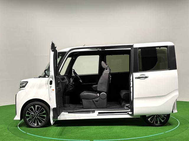 タントカスタムRSパノラマカメラ LEDオートライト パワースライドドアウェルカムオープン機能 電動パーキングブレーキ 運転席助手席シートヒーター アルミホイール キーフリーシステム オート電動格納式ドアミラー(広島県)の中古車