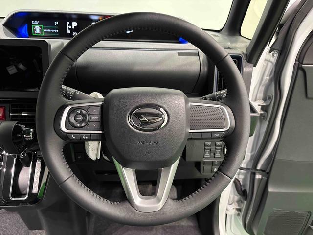 タントカスタムRSLEDオートライト パワースライドドアウェルカムオープン機能 電動パーキングブレーキ 運転席助手席シートヒーター アルミホイール キーフリーシステム オート電動格納式ドアミラー(広島県)の中古車
