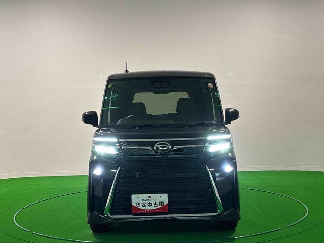 タントカスタムＲＳ　バックモニター対応　電動パーキングブレーキＬＥＤオートライト　パワースライドドアウェルカムオープン機能　オート電動格納式ドアミラー　助手席ロングスライド　助手席イージークローザー　アルミホイール　キーフリーシステム（広島県）の中古車