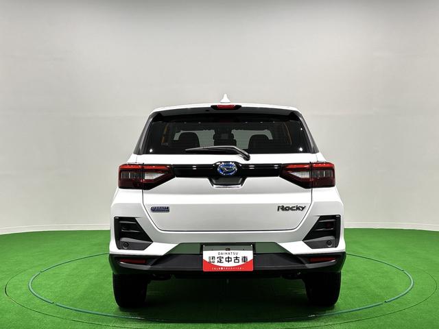 ロッキープレミアムG HEV バックモニター対応 シートヒーターLEDヘッドランプ・フォグランプ 全車速追従機能付アダプティブクルーズコントロール レーンキープコントロール ブラインドスポットモニター 17インチアルミホイール シートヒーター(広島県)の中古車