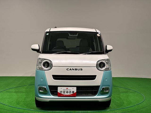 ムーヴキャンバスストライプスG 電動パーキングブレーキ バックカメラLEDオートライト・フォグランプ プッシュボタンスタート セキュリティアラーム 両側パワースライドドアウエルカムオープン機能 オート電動格納式ドアミラー(広島県)の中古車