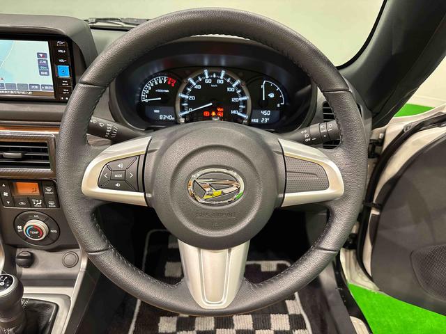 コペンセロ 運転席・助手席シートヒーター ステアリングスイッチLEDヘッドランプ 本革巻ステアリングホイール 純正アルミホイール(広島県)の中古車
