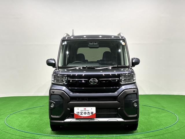 タントファンクロスターボ　バックカメラ付　電動パーキングブレーキＬＥＤオートライト　パワースライドドアウェルカムオープン機能　オート電動格納式ドアミラー　助手席ロングスライド　助手席イージークローザー　アルミホイール　キーフリーシステム（広島県）の中古車