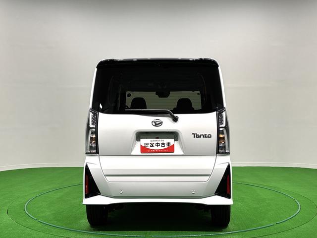タントカスタムＲＳ　バックモニター対応　電動パーキングブレーキＬＥＤオートライト　パワースライドドアウェルカムオープン機能　オート電動格納式ドアミラー　助手席ロングスライド　助手席イージークローザー　アルミホイール　キーフリーシステム（広島県）の中古車