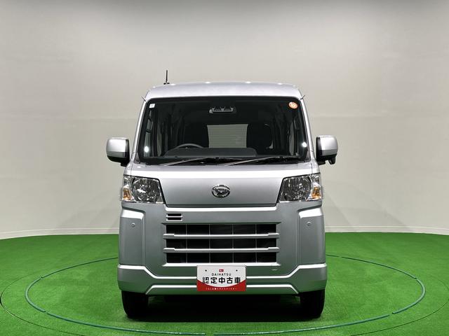 ハイゼットカーゴクルーズプッシュボタンスタート　キーフリーシステム　マニュアルエアコン　運転席・助手席パワーウインドウ　オートライト　ハンド式サイドブレーキハロゲンヘッドライト　アイドリングストップ機能　電動格納式ドアミラー（広島県）の中古車
