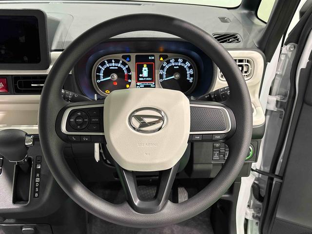ムーヴキャンバスストライプスＧ　バックモニター対応　電動パーキングブレーキＬＥＤオートライト・フォグランプ　電動パーキングブレーキ　プッシュボタンスタート　セキュリティアラーム　バックカメラ　両側パワースライドドアウエルカムオープン機能　オート電動格納式ドアミラー（広島県）の中古車