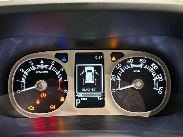 ムーヴキャンバスストライプスＧ　バックモニター対応　電動パーキングブレーキＬＥＤオートライト・フォグランプ　電動パーキングブレーキ　プッシュボタンスタート　セキュリティアラーム　バックカメラ　両側パワースライドドアウエルカムオープン機能　オート電動格納式ドアミラー（広島県）の中古車