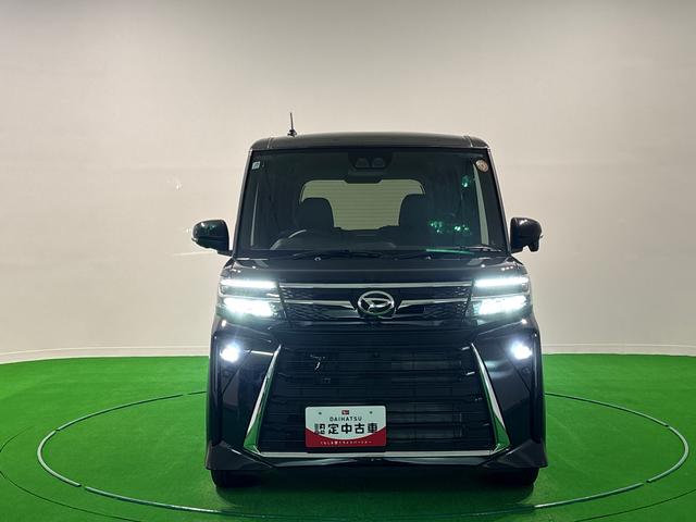 タントカスタムＲＳ　ターボ　パノラマモニター対応ＬＥＤオートライト　パワースライドドアウェルカムオープン機能　電動パーキングブレーキ　運転席助手席シートヒーター　アルミホイール　キーフリーシステム　　オート電動格納式ドアミラー（広島県）の中古車
