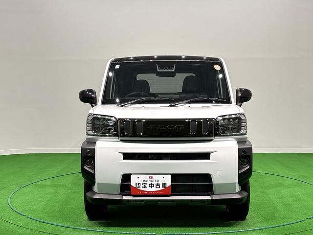 タフトGターボ ダーククロムベンチャースカイフィールトップ ダーククロムパック メッキパック シルバーアンダーガーニッシュ インテリアアクセント LEDオートハイビーム&フォグランプ 電動パーキングブレーキ バックカメラ アルミホイール(広島県)の中古車