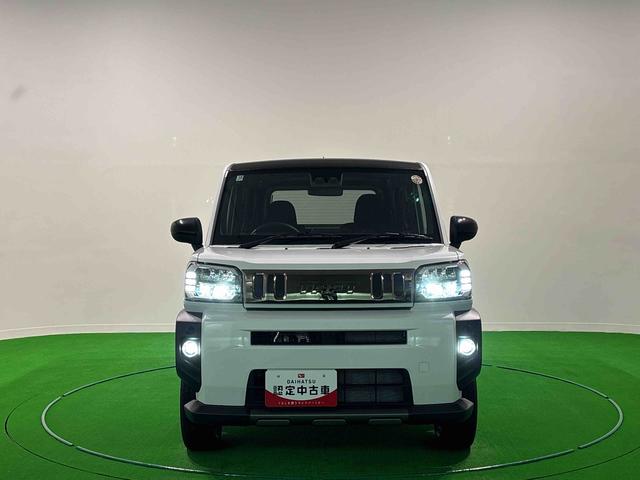 タフトGターボ ダーククロムベンチャースカイフィールトップ ダーククロムパック メッキパック シルバーアンダーガーニッシュ インテリアアクセント LEDオートハイビーム&フォグランプ 電動パーキングブレーキ バックカメラ アルミホイール(広島県)の中古車
