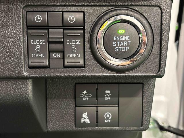 ムーヴキャンバスストライプスＧターボＬＥＤオートライト・フォグランプ　電動パーキングブレーキ　プッシュボタンスタート　セキュリティアラーム　バックカメラ　両側パワースライドドアウエルカムオープン機能　オート電動格納式ドアミラー（広島県）の中古車