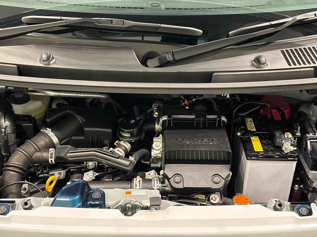 ムーヴキャンバスストライプスＧターボＬＥＤオートライト・フォグランプ　電動パーキングブレーキ　プッシュボタンスタート　セキュリティアラーム　バックカメラ　両側パワースライドドアウエルカムオープン機能　オート電動格納式ドアミラー（広島県）の中古車