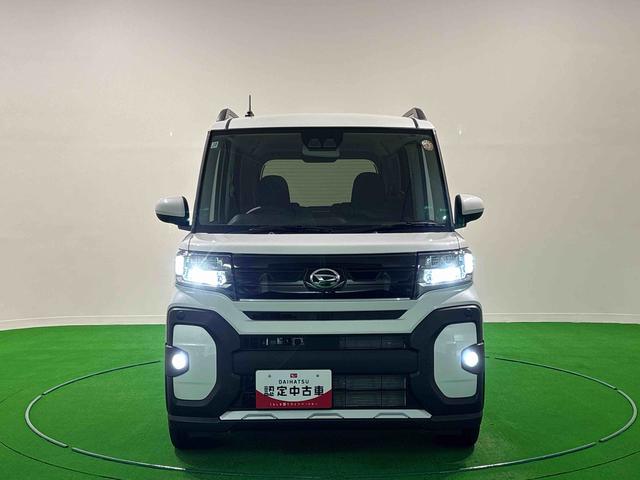 タントファンクロスターボ 未走行車 令和7年式LEDオートライト パワースライドドアウェルカムオープン機能 電動パーキングブレーキ 運転席助手席シートヒーター アルミホイール キーフリーシステム オート電動格納式ドアミラー(広島県)の中古車