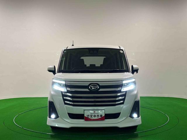 トールカスタムG ターボ ディスプレイオーディオ バックモニターLEDヘッドランプ・フォグランプ 15インチアルミホイール オートライト プッシュボタンスタート クルーズコントロール コーナーセンサー パワースライドドア キーフリーシステム(広島県)の中古車