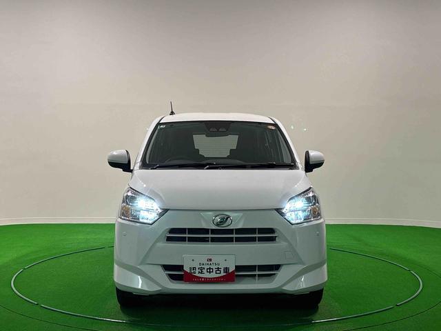 ミライースX SAIII バックモニター対応 電動格納ドアミラーLEDヘッドランプ セキュリティアラーム コーナーセンサー 14インチフルホイールキャップ キーレスエントリー 電動格納式ドアミラー ショツピングフック マニュアルエアコン(広島県)の中古車