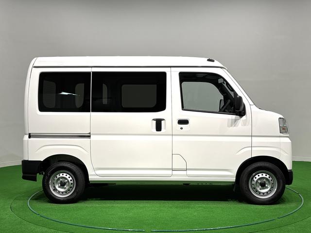 ハイゼットカーゴＤＸ　令和７年式　保証ありキーレスエントリー　マニュアルエアコン　運転席・助手席パワーウインドウ　オートライト　ハンド式サイドブレーキ　ハロゲンヘッドライト　アイドリングストップ機能　　　テンパータイヤ（広島県）の中古車