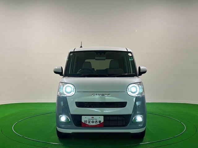 ムーヴキャンバスストライプスGターボ 電子パーキング 両側パワースライドドアLEDオートライト・フォグランプ 電動パーキングブレーキ プッシュボタンスタート セキュリティアラーム バックカメラ 両側パワースライドドアウエルカムオープン機能 オート電動格納式ドアミラー(広島県)の中古車