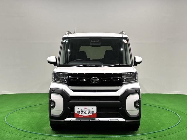 タントファンクロスターボ バックモニター対応 両側電動スライドドアLEDオートライト パワースライドドアウェルカムオープン機能 電動格納式ドアミラー 助手席ロングスライド 助手席イージークローザー セキュリティアラーム キーフリーシステム(広島県)の中古車
