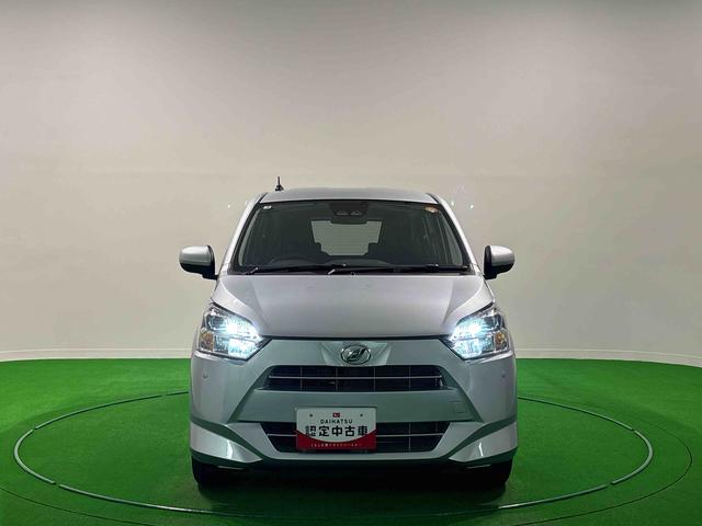 ミライースX SAIII バックモニター対応カメラ LEDヘッドランプLEDヘッドランプ セキュリティアラーム コーナーセンサー 14インチフルホイールキャップ キーレスエントリー 電動格納式ドアミラー ショツピングフック マニュアルエアコン(広島県)の中古車