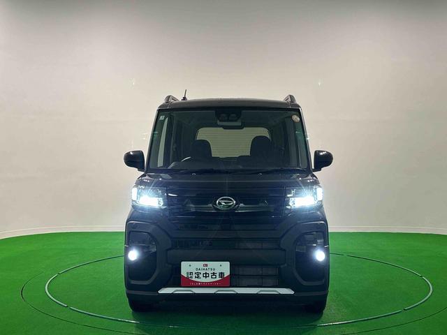 タントファンクロスＬＥＤオートライト　パワースライドドアウェルカムオープン機能　電動パーキングブレーキ　運転席助手席シートヒーター　アルミホイール　キーフリーシステム　　オート電動格納式ドアミラー（広島県）の中古車