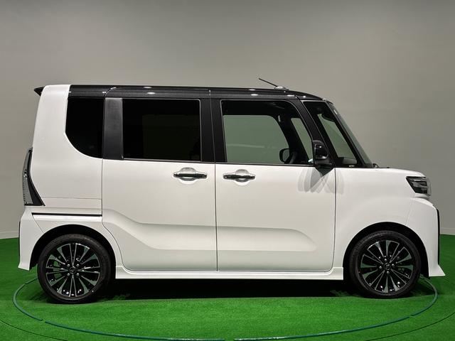 タントカスタムRS 令和7年式 保証付きLEDオートライト パワースライドドアウェルカムオープン機能 電動パーキングブレーキ 運転席助手席シートヒーター アルミホイール キーフリーシステム オート電動格納式ドアミラー(広島県)の中古車