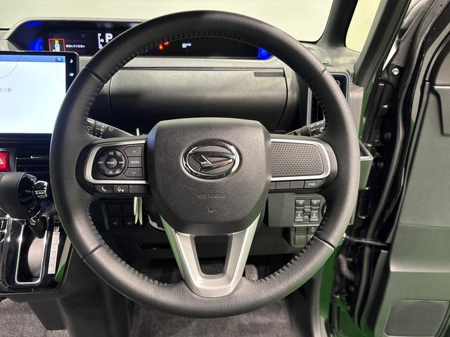 タントカスタムＲＳ　純正ナビ　バックモニター　シートヒーターＬＥＤオートライト　パワースライドドアウェルカムオープン機能　電動パーキングブレーキ　運転席助手席シートヒーター　アルミホイール　キーフリーシステム　　オート電動格納式ドアミラー（広島県）の中古車