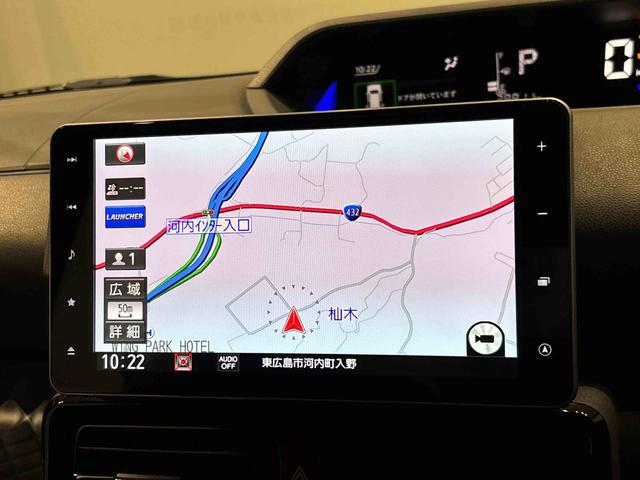 タントカスタムＸ　カーナビドラレコ　パノラマモニター　ＥＴＣ車載器ＬＥＤオートライト　パワースライドドアウェルカムオープン機能　オート電動格納式ドアミラー　助手席ロングスライド　助手席イージークローザー　アルミホイール　キーフリーシステム　両側パワスラドア　ドラレコ（広島県）の中古車